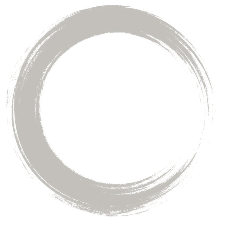 The Enso Project logomark, a hand-painted brush-stroke circle